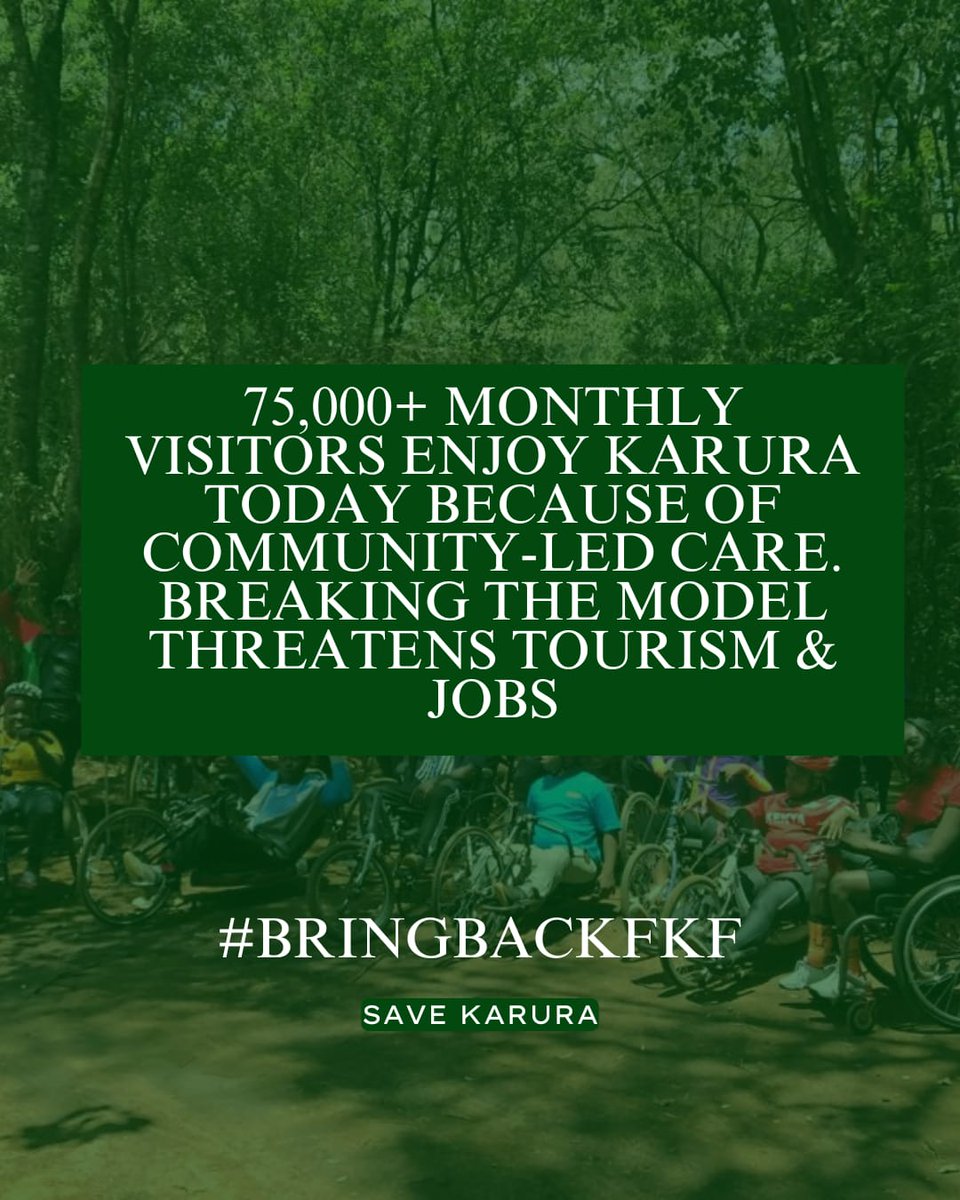 Karura is protected by community care, not bureaucracy. Bring back FKF’s rightful role in shaping its future.
#SaveKarura