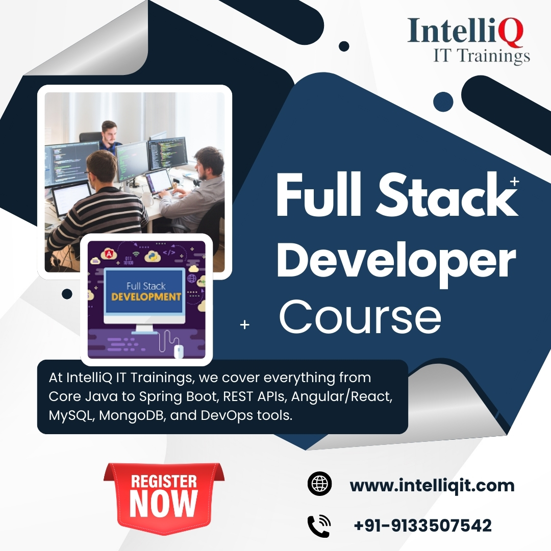 IntelliQIT's tweet image. 👨‍💻✨ Full Stack Developer Course in Ameerpet, Hyderabad 🚀
IntelliQ IT Trainings brings you a career-focused Full Stack Developer Course – New Batch Starts Soon!
📷 intelliqit.com
#javafullstack
#javafullstackdevelopercourse
#java #Fullstackdeveloper