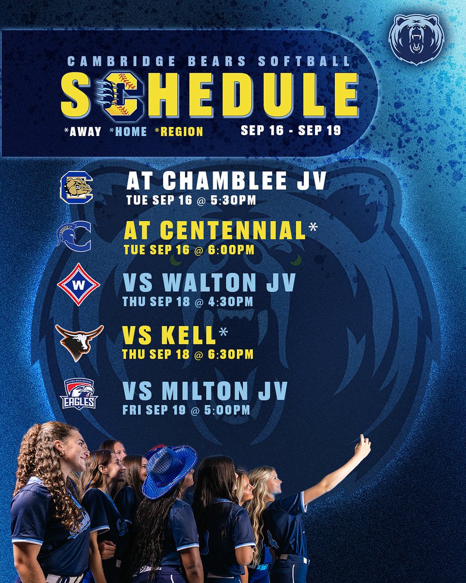 Cambridge Lady Bears Softball tweet media