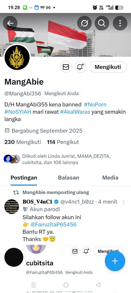 Silahkan follow akun ini yuk biar makin seru BERISIK nya di TL.
👉 <a href="/MangAbi356/">MangAbie</a> 
Bantu RT ya 
Thanks 🤝😇