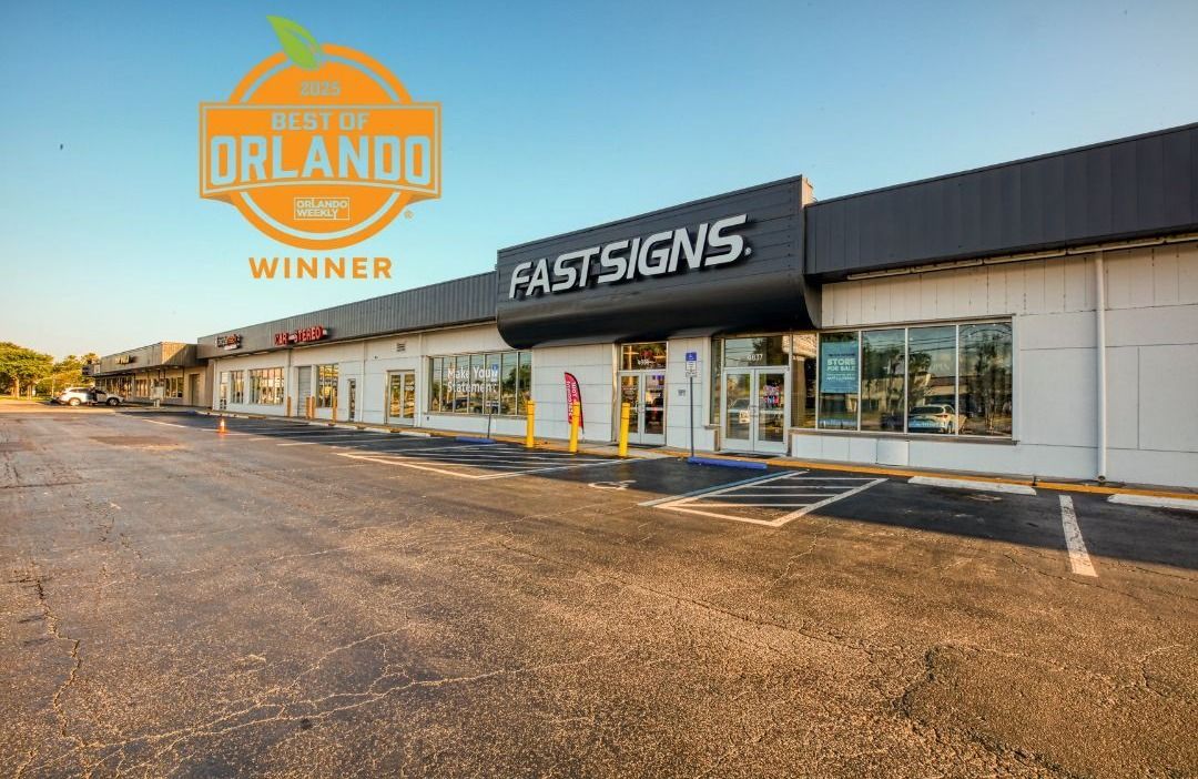 Come support a local business and an 'Orlando Weekly: Best of Orlando' winner! 🍊🏆 For custom #Signs , #Prints , #Graphics , and more, we would love to help you take on your next project.

#SupportLocal #FASTSIGNSOrlandoCentral #SignsOrlando #MakeYourStatement #CustomSignage