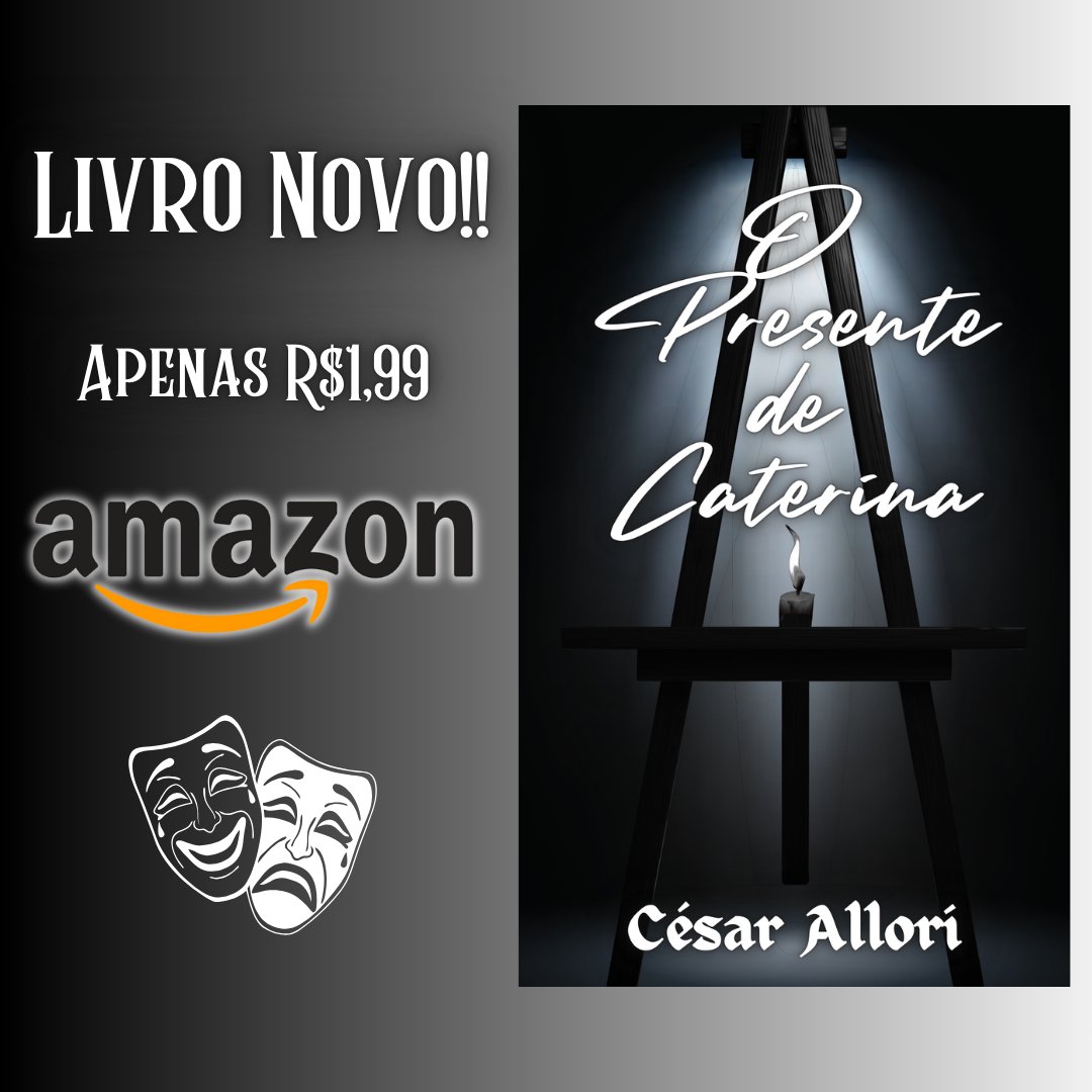 Depois de morar 1 ano em outra cidade e quase morrer de estresse (literalmente), resolvi voltar com tudo no mundo da escrita. Pra começar, lanço um conto novo, "O Presente de Caterina".

amazon.com.br/dp/B0FR42752Q

#contos #livronacional #ebook #booktwt #literaturanacional #livros