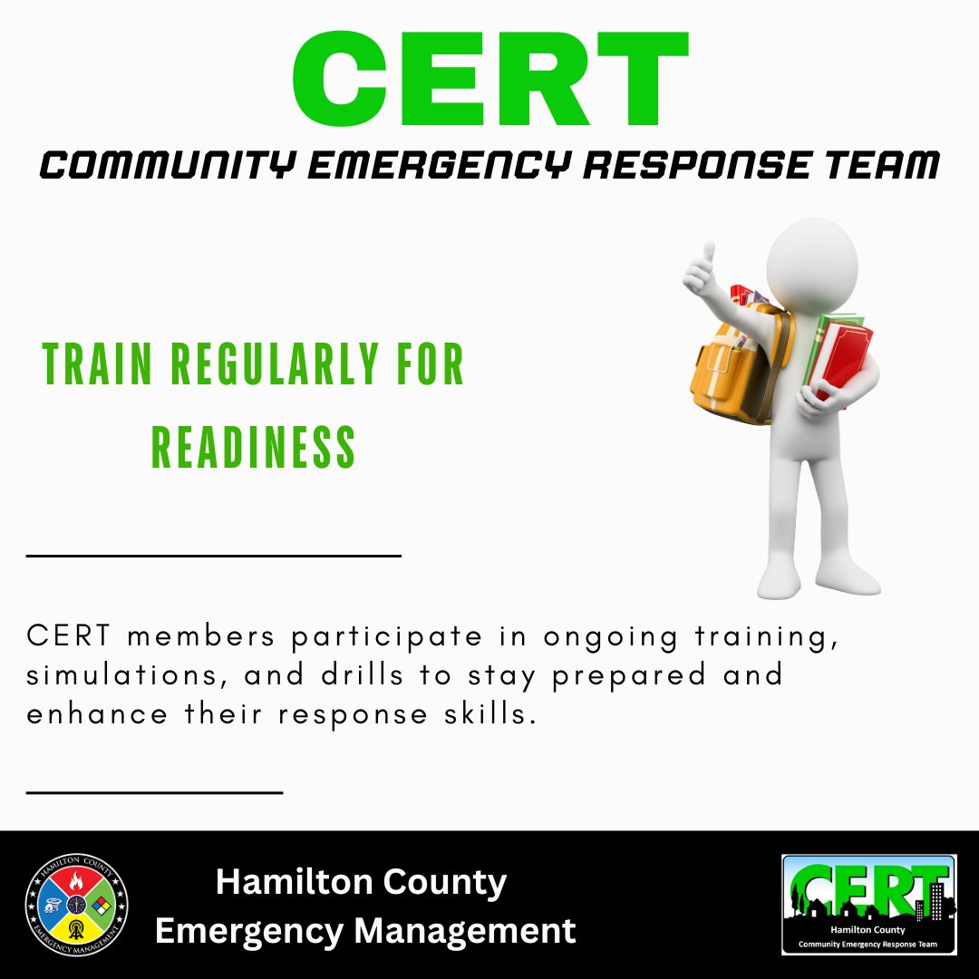 CERT members go through a Basic Course to learn many skills, but their training doesn't stop there. Throughout the year, they attend multiple trainings to update, refresh, and increase their skills.
hamiltoncounty.in.gov/909/How-to-Get…
