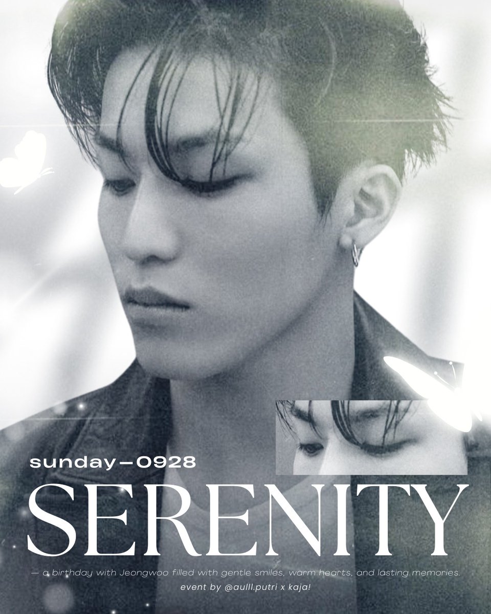 kajastuff's tweet photo. ☁️ SERENITY — Park Jeongwoo Birthday Café ☁️
Warm lights, sweet laughs, all about Jeongwoo 🥹💖
📍 Otteyo Café, Bekasi
🗓 28 Sept 2025 | 1–5 PM
💰 75k 
📝 https://t.co/Y1SJI8szMJ

Let’s celebrate Jeongwoo, our true serenity 🌿✨
#PARKJEONGWOO #박정우 https://t.co/cnS4YirJoc