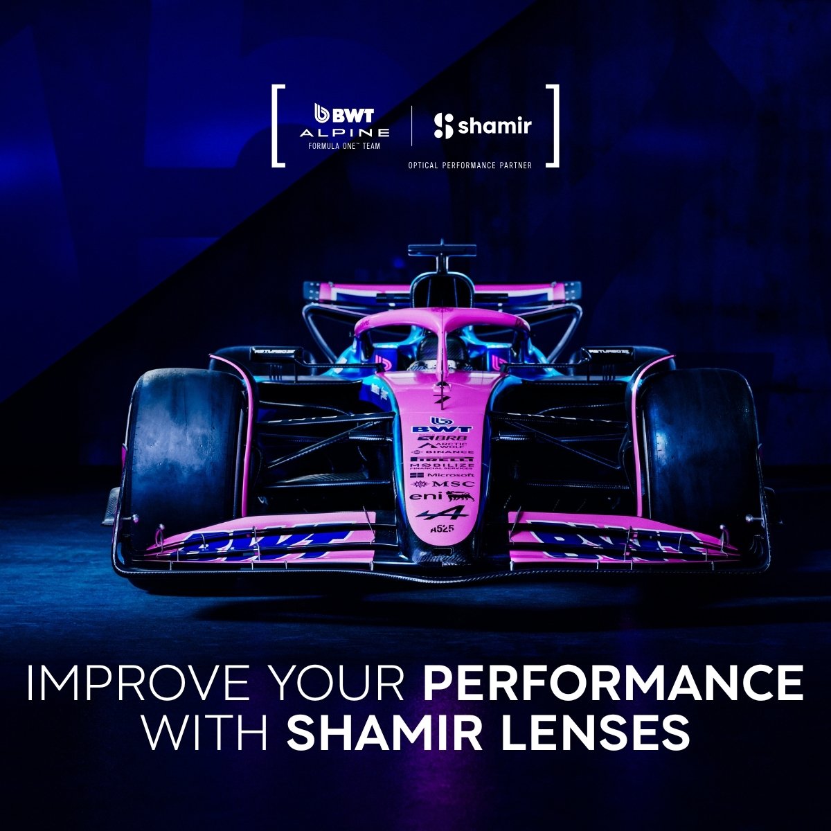 Shamir and BWT Alpine Formula One™ Team share a single mission: to see further, react faster, and perform better. As the team official optical partners, we’re redefining what vision can achieve. Discover more at hubs.la/Q03J2RhX0. 

#F1 #Alpine #Optical