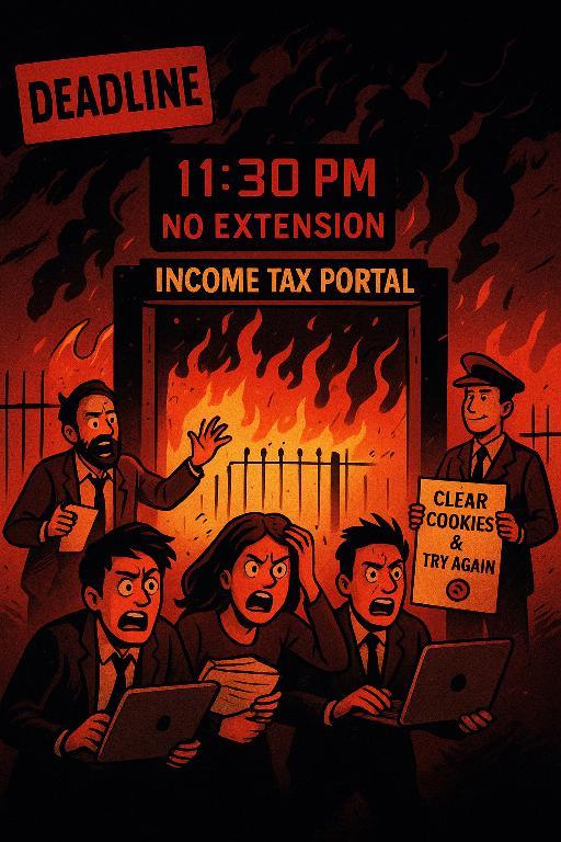 LEGEND1374's tweet image. 11:30 PM. No extension. Servers on fire 🔥💻
@IncomeTaxIndia still saying clear cookies &amp;amp; try again.
Taxpayers deserve better than excuses. #ExtendDueDateNow #ITRfiling #extendduedateimmediately