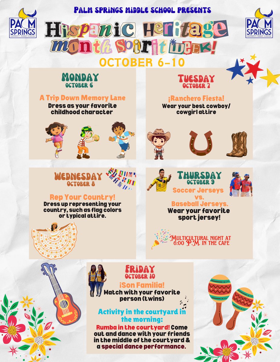 This month we continue to celebrate our students &amp; the unique places they are from in #HispanicHeritageMonth.
Can’t wait to see our students &amp; school community unite with love &amp; pride!! #CultureKeepers #TheRayWay