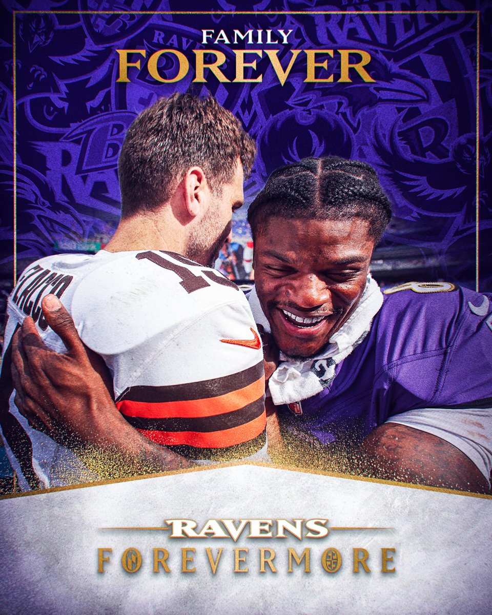 Ravens's tweet image. Family Forever.