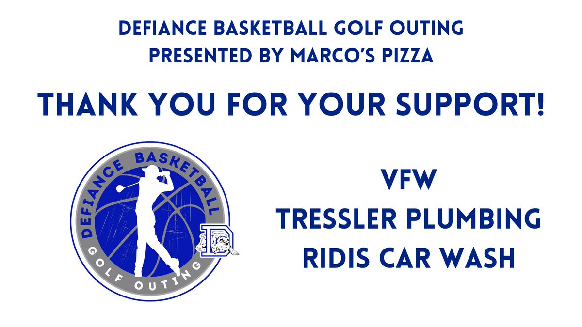 Thank you to the VFW, Tressler Plumbing and Ridis Car Wash for donating towards our golf outing on August 2nd!  We appreciate your support for our student-athletes!