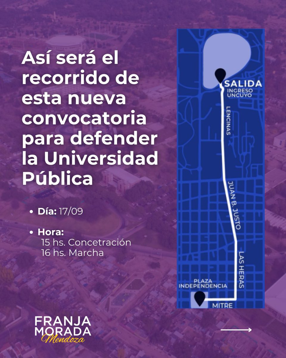 Todo un país defendiendo el futuro 🙌🏼

📍Este 17 de septiembre salí a la calle a defender a la universidad que te transforma, que te formó como profesional y que busca cada día la educación de excelencia. 

Contra nadie y a favor de todos 💜🇦🇷