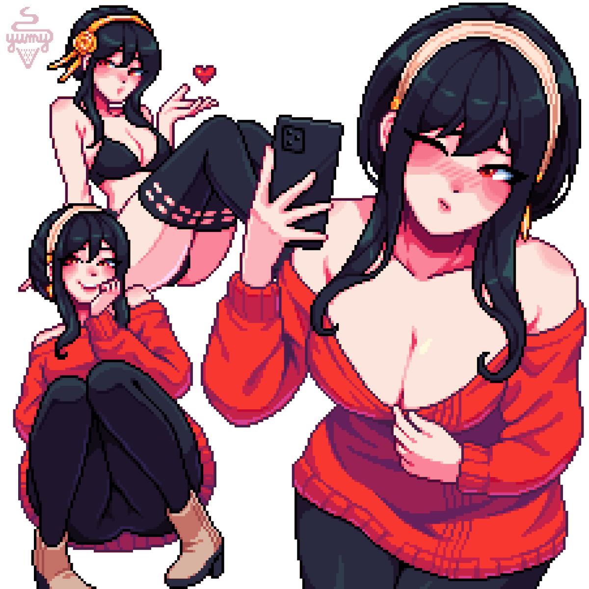 yumykon's tweet photo. cute Yor Forger taking spicy selfies for Loid~ https://t.co/qNk3TBNy2x