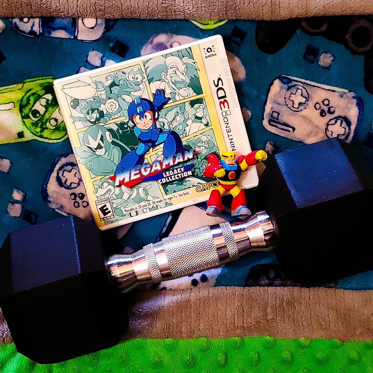 Happy #MegaManMonday all!
Still using gaming as motivation for my workouts, and still loving it!

#MegaMan #MegaMonday #Capcom #MegaManX #DrWily #BlueBomber #Rockman #Workout #WeightLifting #Gutsman #3Ds