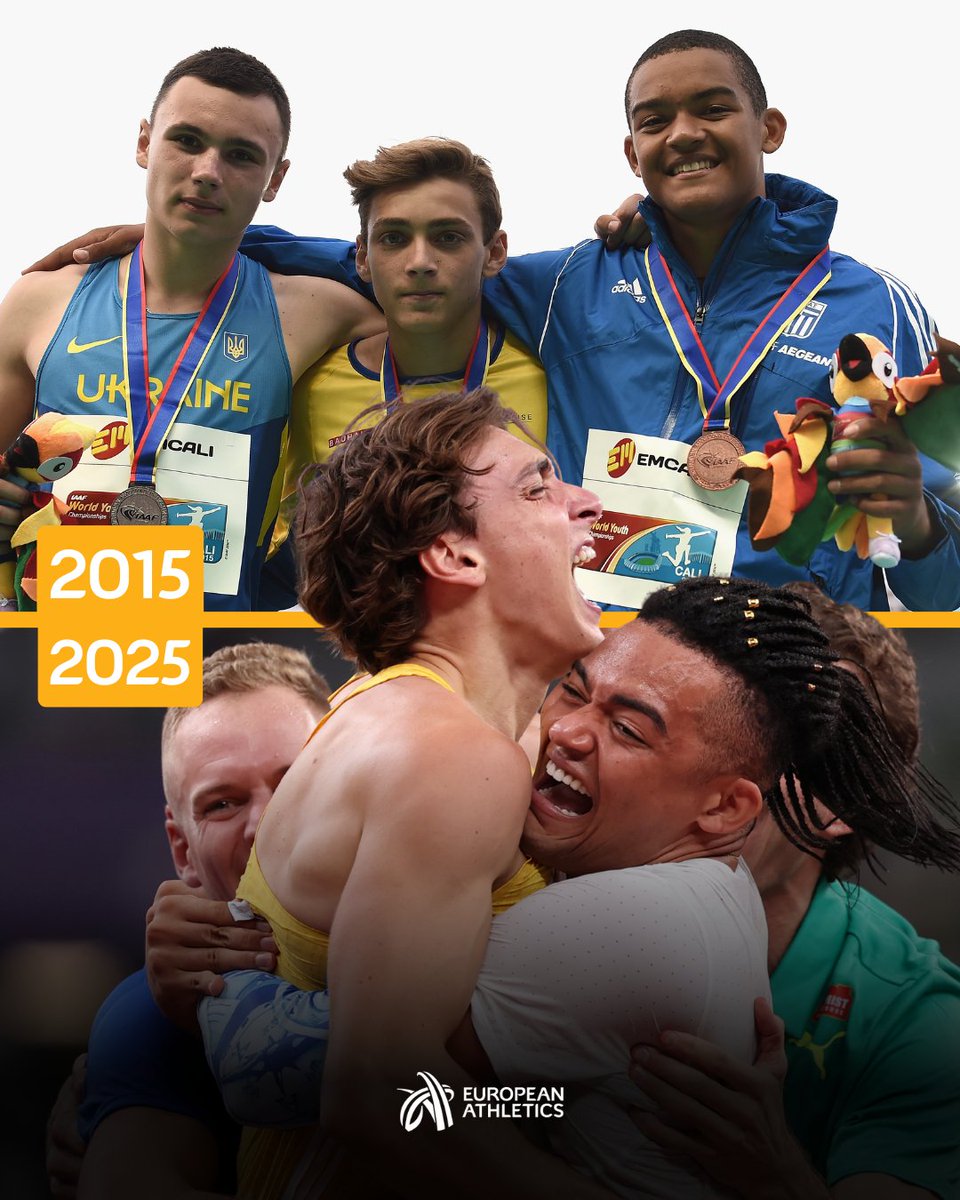 EuroAthletics's tweet photo. Two Europeans whose dreams came true 💛

#WorldAthleticsChamps https://t.co/l68vyoikO5