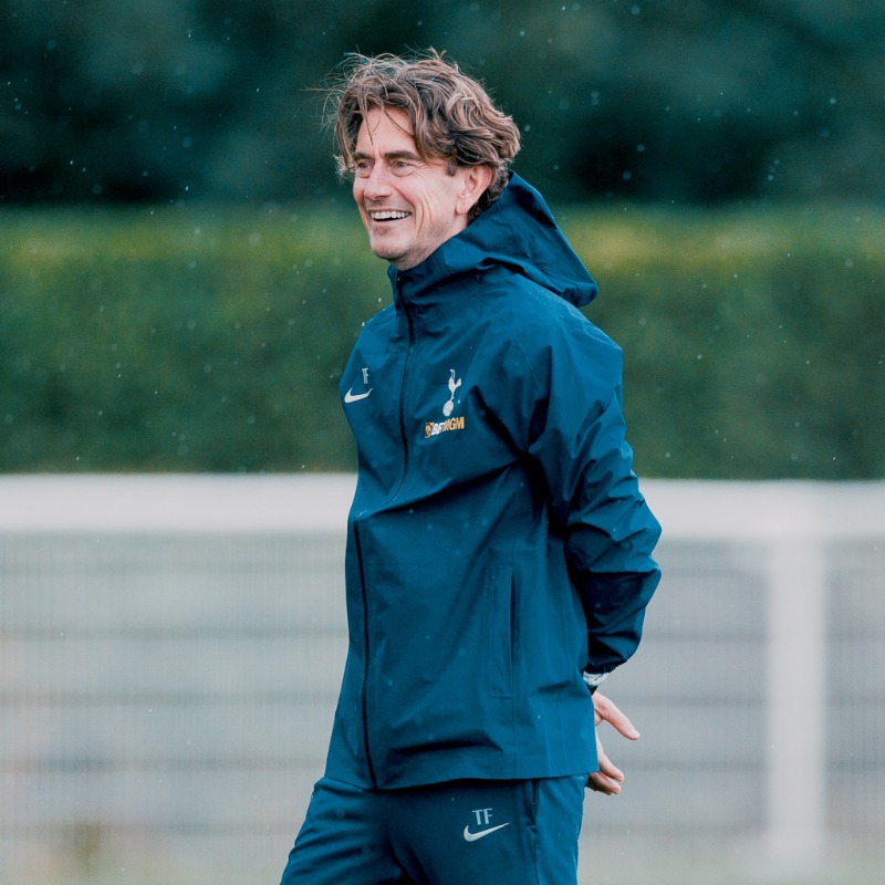 SpursOfficial's tweet photo. Working hard at Hotspur Way ahead of our Champions League opener 💪