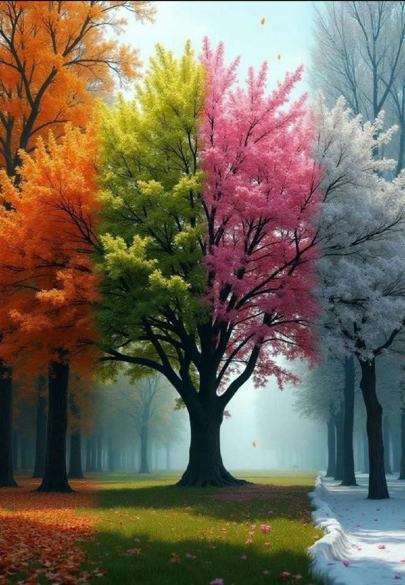 لكلِ أولئكَ الذين ينتظرونَ #الربيع
ليزهروا #فلتعلموا أنَّ كل فصولِ السنة
تُزهر بطريقتِها #الخاصة
كونوا مُبتهجين #دائماً متوقدين أبداً
رائعين قدرَ #المستطاع

واصنعوا #السعادةَ بطريقتِكم 
ومن الفصولِ فصلاً #يُميزكم
.