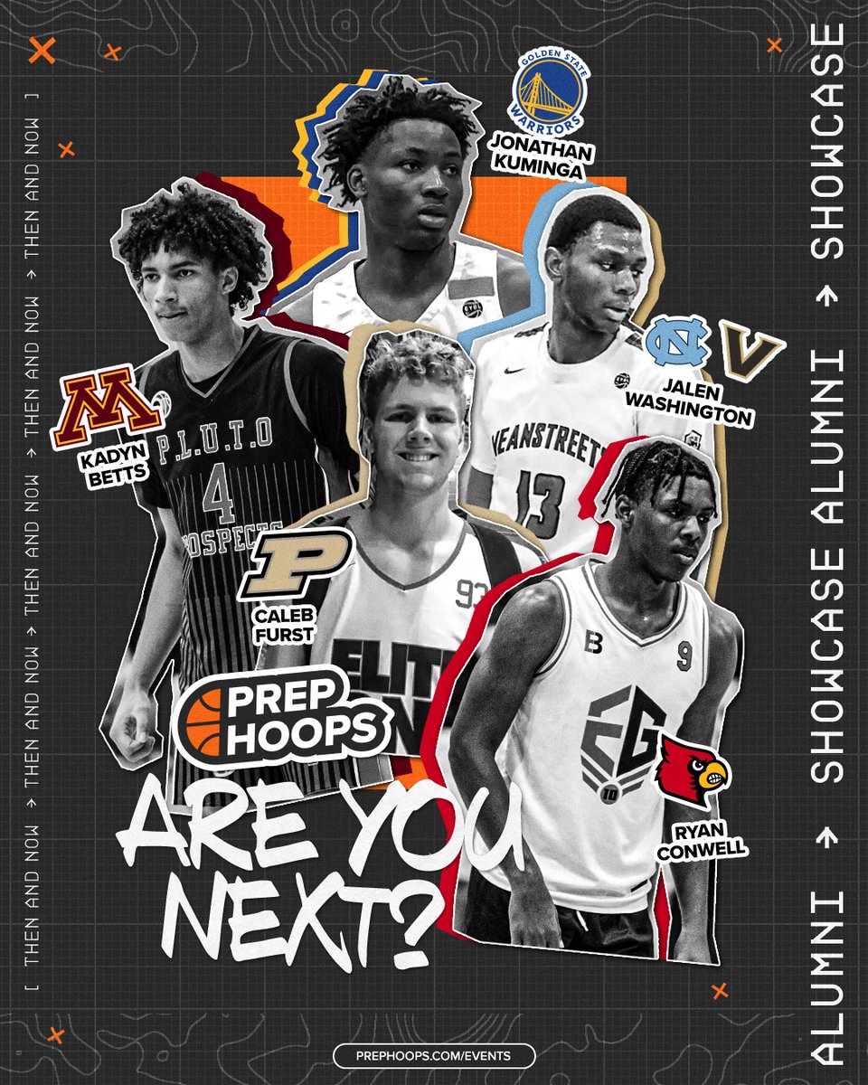 PrepHoops's tweet image. From Prep Hoops Showcase courts to college arenas and the NBA spotlight 🌟
Jonathan Kuminga, Caleb Furst, Ryan Conwell, Jalen Washington, and Kadyn Betts all started HERE.
Are you next? 🔥
Registration is open.
Use code SHOWCASE at checkout. ➡️ prephoops.com/events