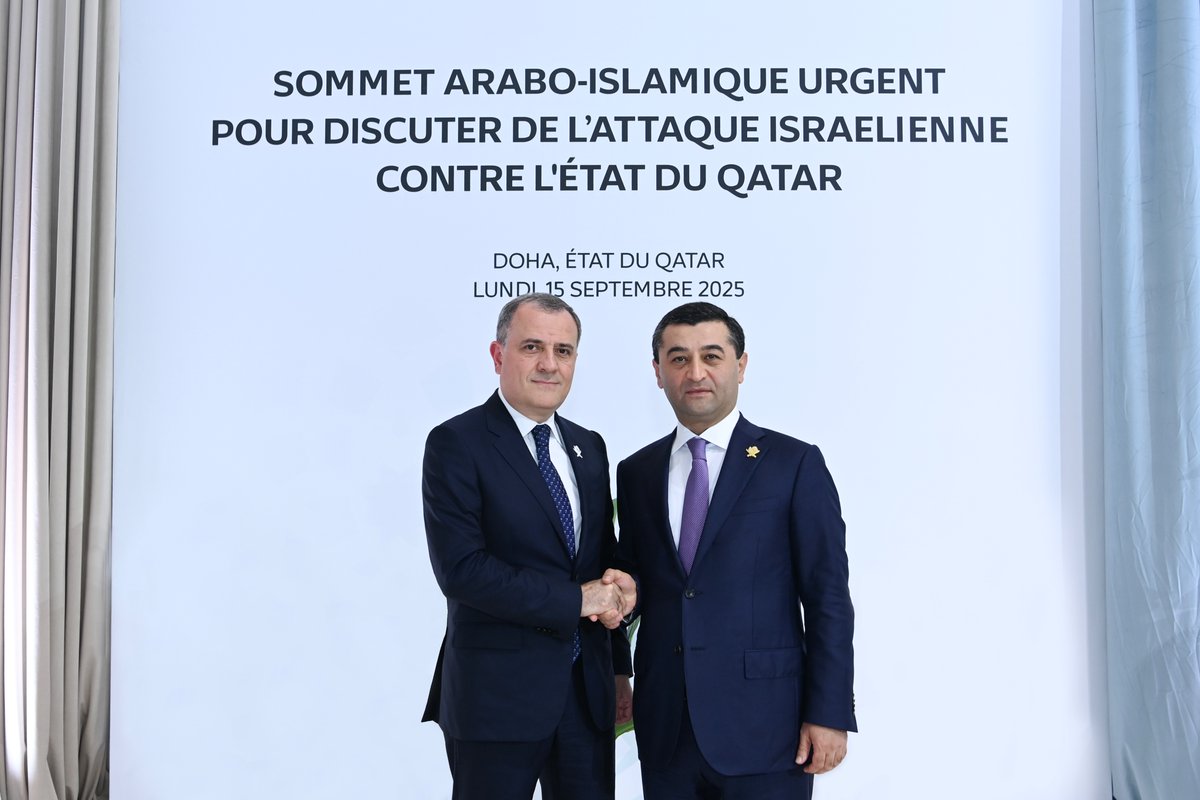 Today, I had a very productive meeting with my dear brother &amp; colleague, H.E. Mr. Bakhtiyor Saidov <a href="/FM_Saidov/">Bakhtiyor Saidov 🇺🇿</a>, Uzbekistan's Foreign Minister within the framework of the Emergency Arab-Islamic Summit in #Doha.

We discussed expanding our cooperation to further strengthen