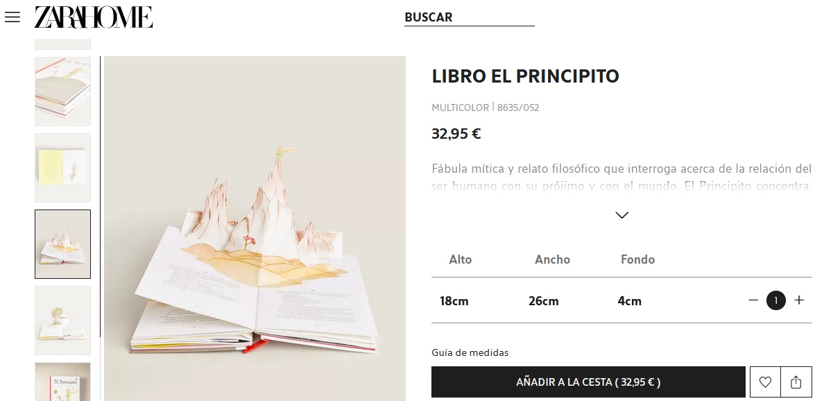 "Yo El Principito versión <a href="/zarahome/">Zara Home</a> no lo tengo en mi biblioteca."
🗣️ <a href="/yolandavalmar/">Yolanda Vallejo</a> en <a href="/biblioteconecta/">BiblioTeConecta</a>