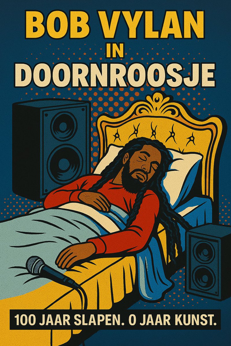 SarahvanderBoon's tweet photo. @BobbyVylan Leuk sprookje, Bob.
Maar Doornroosje duurt 100 jaar.
Rest in Noise.

#RotZooi #BobVylan #Doornroosje https://t.co/4WUKsvYTU0