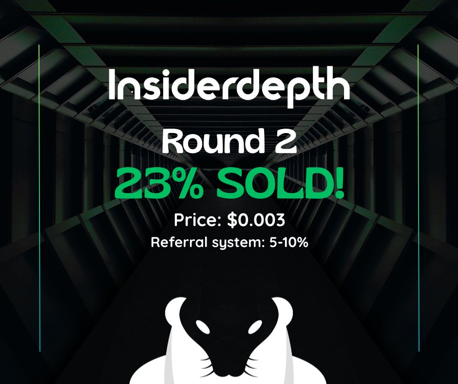 insiderdepth_'s tweet photo. ✅ Round 1 CLOSED! Huge thanks to all participants! 🙌

🎉 Round 2 is NOW OPEN! 🚀 23% of tokens sold. 

Grab yours at the best price before they’re gone! ⏳
🔗 https://t.co/IjnvTJz9N1 https://t.co/6TR09Chm2S