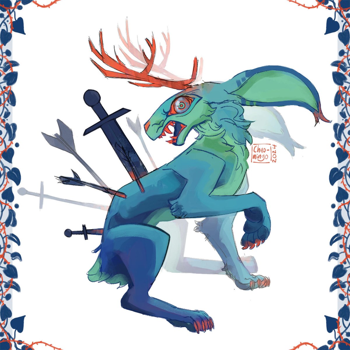 Chaomingo's tweet photo. Hello, I'm a digital Illustrator who loves visual storytelling! I'd love to join Vgen so here's my Tweet application! #VGenCode

Here's some of my art and commissions I've done, I hope you like them! https://t.co/bRQX5JddkB