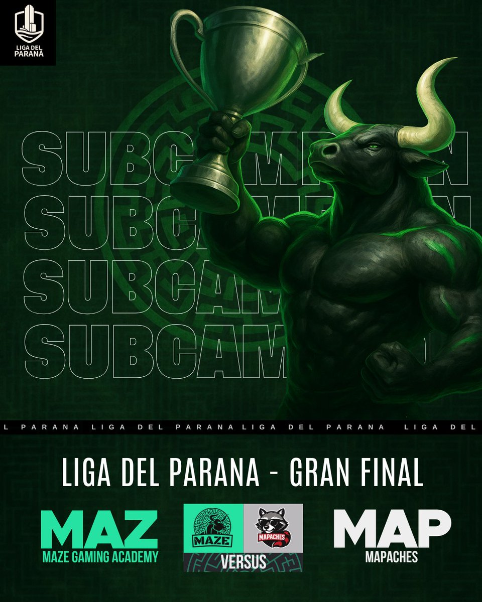 Ayer la academia del laberinto logro el sub campeonato de Liga del Parana al caer contra <a href="/LosMapacheslol/">Los Mapaches</a> por un 3-2 en una final muy peleada, confiamos en su desarrollo y queremos darles el reconocimiento que merecen a nuestros players Venhamin, Neo, Midnit, Syunko y CHK

Enhora