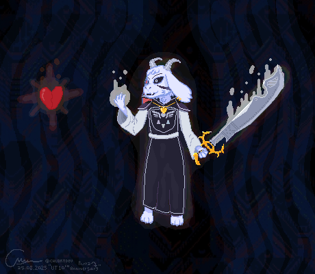 chlortdev's tweet image. not my best stuff but im still happy with how they turned out, plus i wanted to draw something for the anniversary :&amp;gt;

#undertale10thanniversary #DELTARUNE