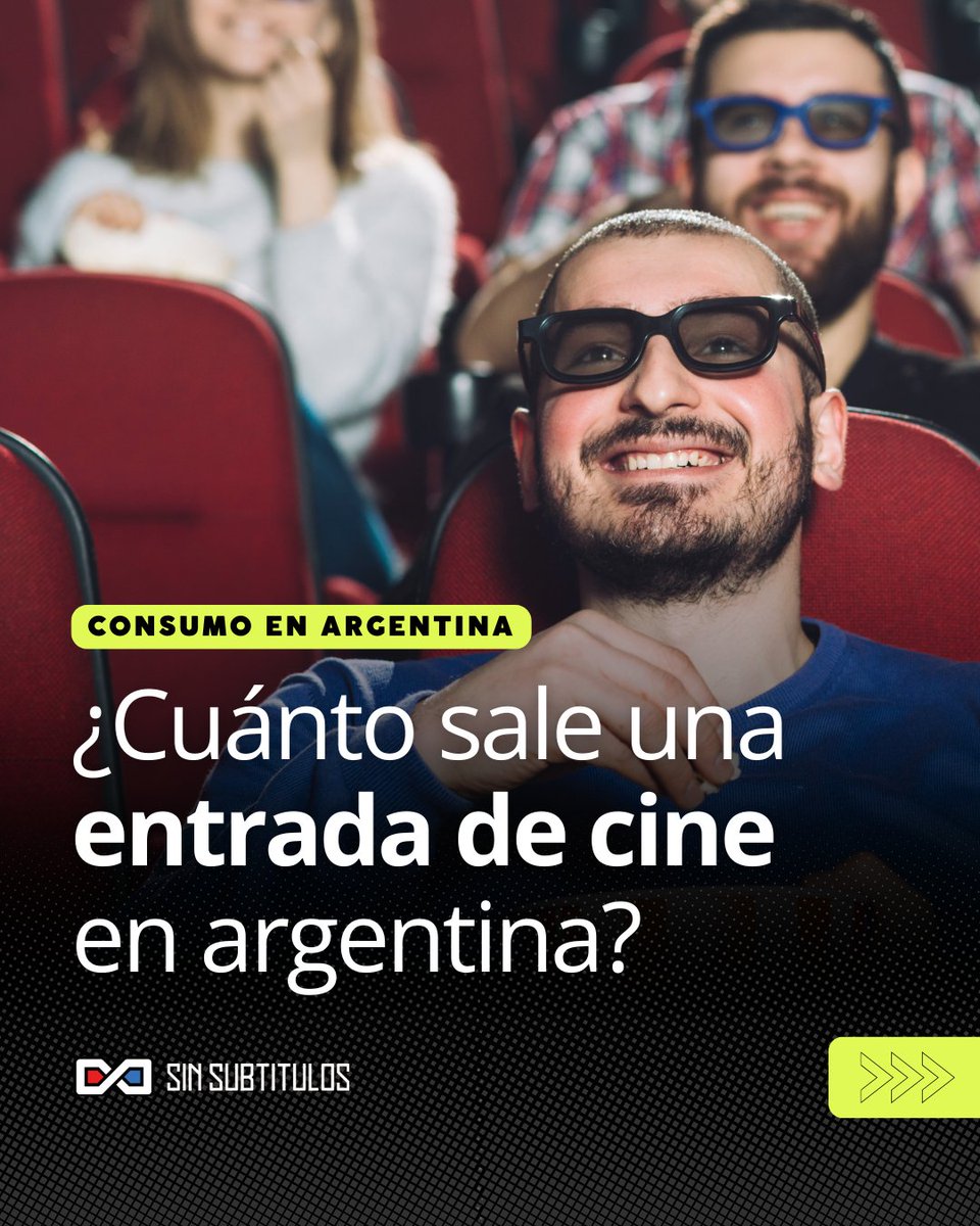 SSubtitulosok's tweet photo. 🎬 Ir al cine ya es más caro que la inflación

Según el relevamiento bimestral del INCAA, la entrada promedio al cine en todo el país cuesta $7.443,23. https://t.co/DeRuydZwPr