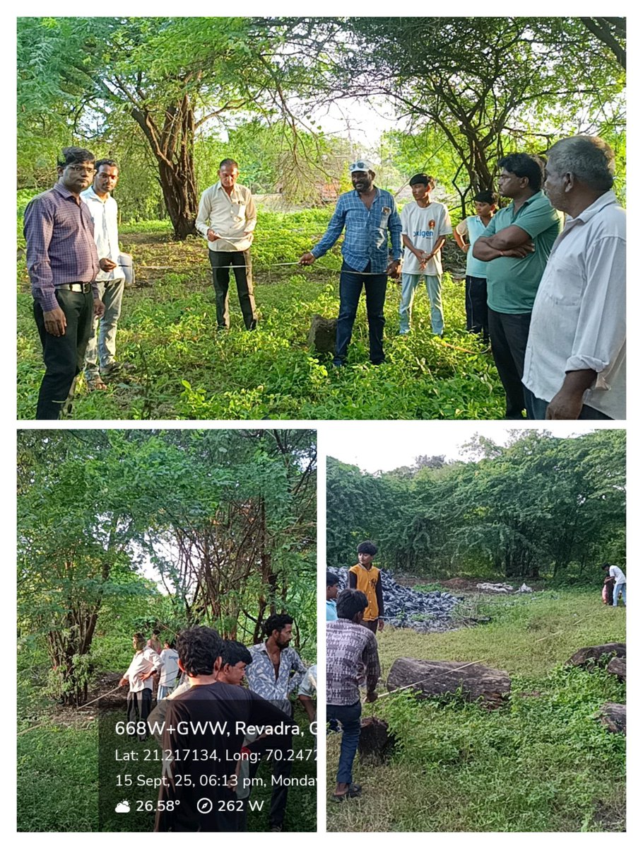 આજરોજ કેશોદ તાલુકાના રેવદ્રા ગામે ઘરથાળ મફત પ્લોટના લાભાર્થીઓને પ્લોટ સોંપવાની કાર્યવાહી હાથ ધરવામાં આવેલ હતી.