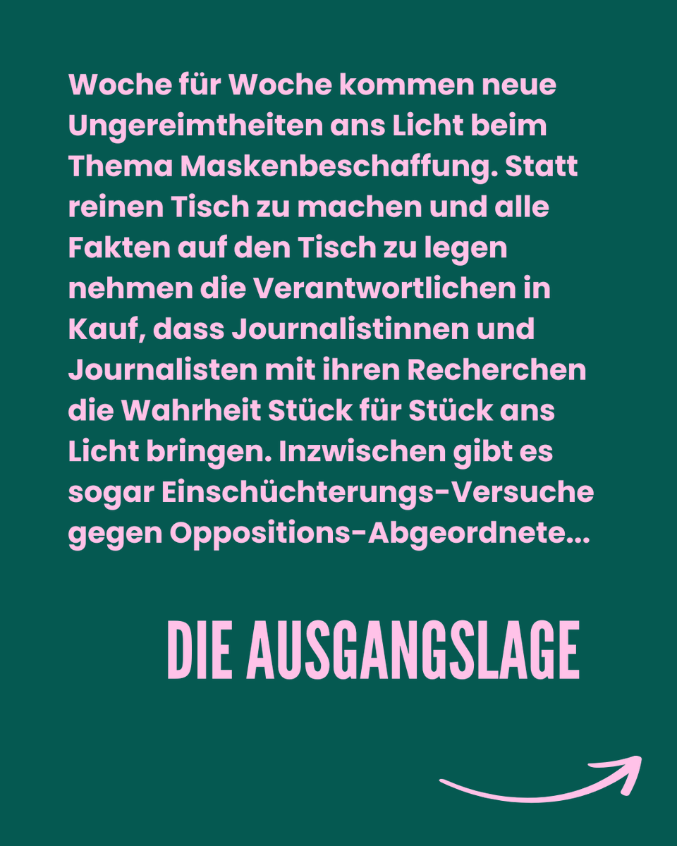 Ab heute sammeln wir im Bundestag vertraulich Stimmen für einen Untersuchungsausschuss Maskengeschäfte. Denn es fehlen nur neun Stimmen zu echter Aufarbeitung. Und so funktioniert's:
 #spahn