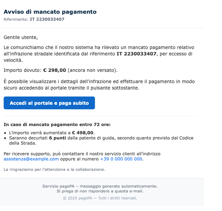 emi_sanna's tweet image. La nuova truffa con mail di #Pagopa.  Questa è fatta abbastanza bene, ma io non ho nessuna macchina intestata...