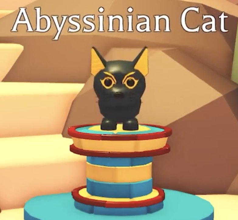 You can now get the Abyssinian Cat from the Basic &amp; Crystal Eggs for the next 33 hours.