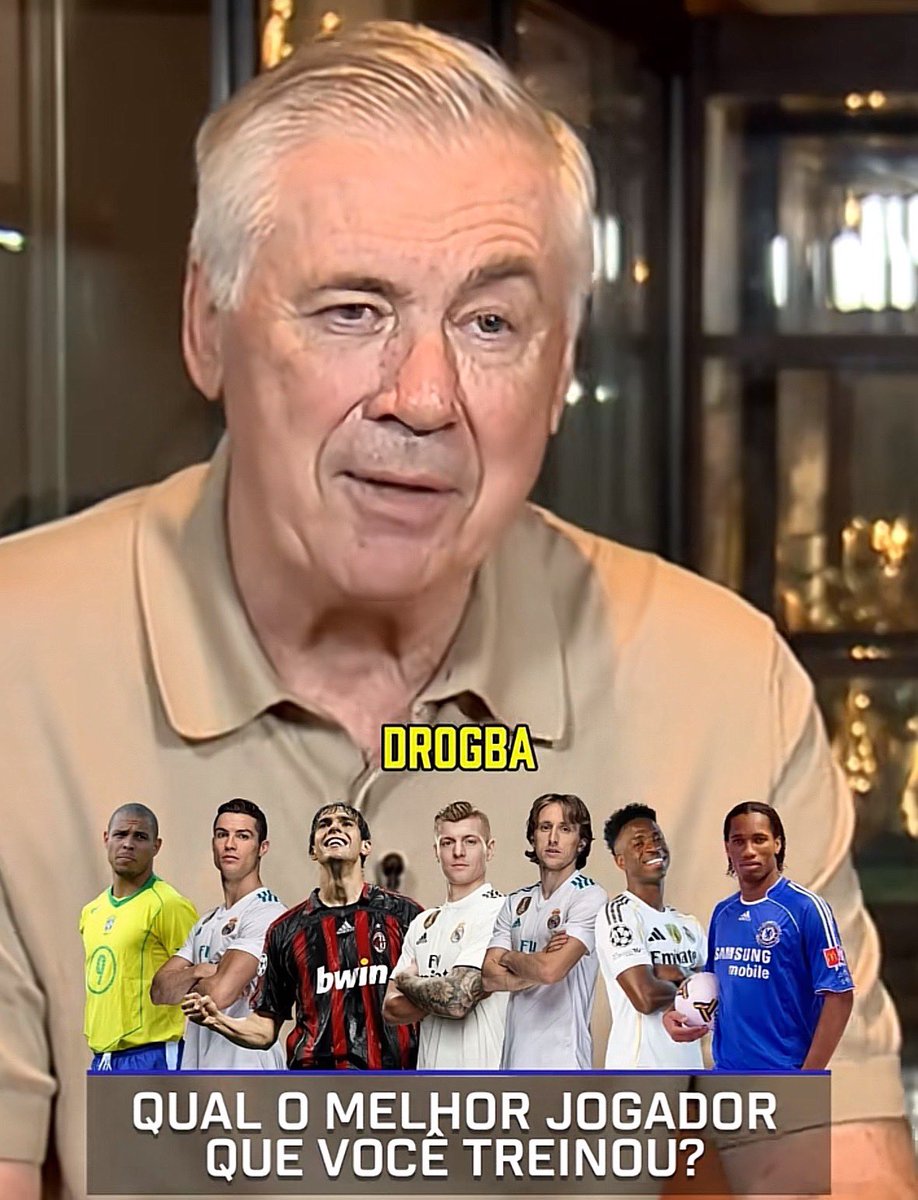 HYBRIDSOUND's tweet image. 🗣️Don Ancelotti lists the best players he has coached:

Ronaldo
C.Ronaldo
Kaka
Kroos
Modric 
Vini jr
Drogba 

💯🔝