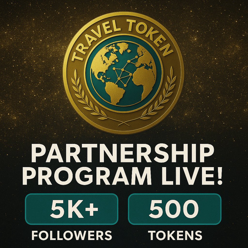 TraveltheToken's tweet photo. Got 5K+ followers? 
We’re rewarding influencers &amp; creators with 500 TRVL just for joining our growth journey

✅ How to qualify:

Have 5,000+ real followers (IG, X) 
Get 500 TRVL 

No strings attached — just our way of saying thanks for supporting early

#web3 #trade #token https://t.co/s402G8dxcO