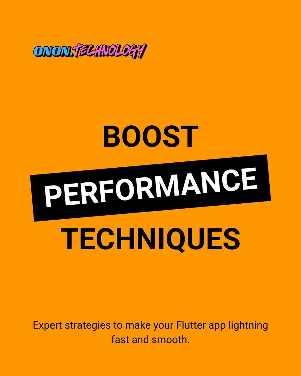 onon_technology's tweet image. ⚡ Flutter Performance Guide:
✨ Widget tree optimization
✨ Memory & image caching
✨ Lazy loading strategies
✨ Animation performance
✨ Build modes & profiling
📱 WhatsApp: +852 9332 3868
🔗 onon.technology/blog
#FlutterPerformance #AppOptimization