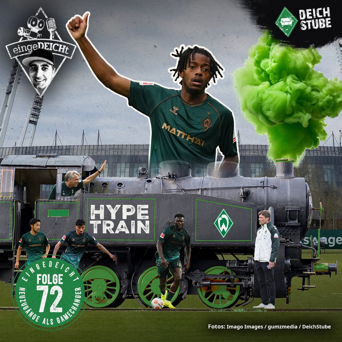 DeichStube (@deichstube) on Twitter photo #Werder-Neuzugänge als Gamechanger – Alles einsteigen, der Hype-Train fährt ab! | <a href="/eingeDEICHt/">eingeDEICHt - die Werder-Show</a> Folge 72 ist online!
🎬: tinyurl.com/4ktknyrj
🎧: open.spotify.com/episode/3BtKEf…
#BMGSVW | #eingeDEICHt #Werder-Neuzugänge als Gamechanger – Alles einsteigen, der Hype-Train fährt ab! | <a href="/eingeDEICHt/">eingeDEICHt - die Werder-Show</a> Folge 72 ist online!
🎬: tinyurl.com/4ktknyrj
🎧: open.spotify.com/episode/3BtKEf…
#BMGSVW | #eingeDEICHt