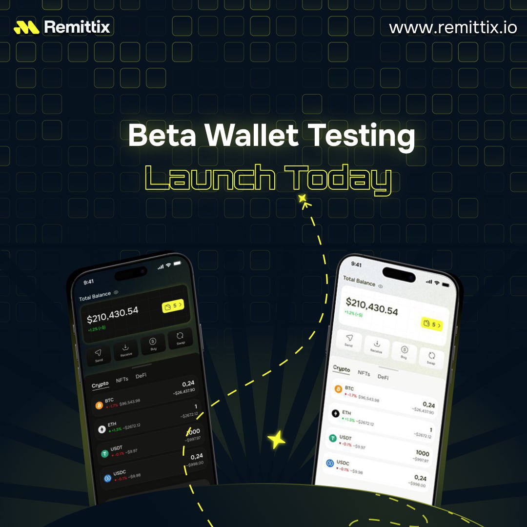 🚀 Remittix Wallet Beta Testing is LIVE! 🚀

We’re thrilled to announce that Remittix Wallet Beta Testing has officially begun! 🎉

A select group of top investors are now testing our platform, exploring its features, and sharing valuable feedback to help us refine and perfect