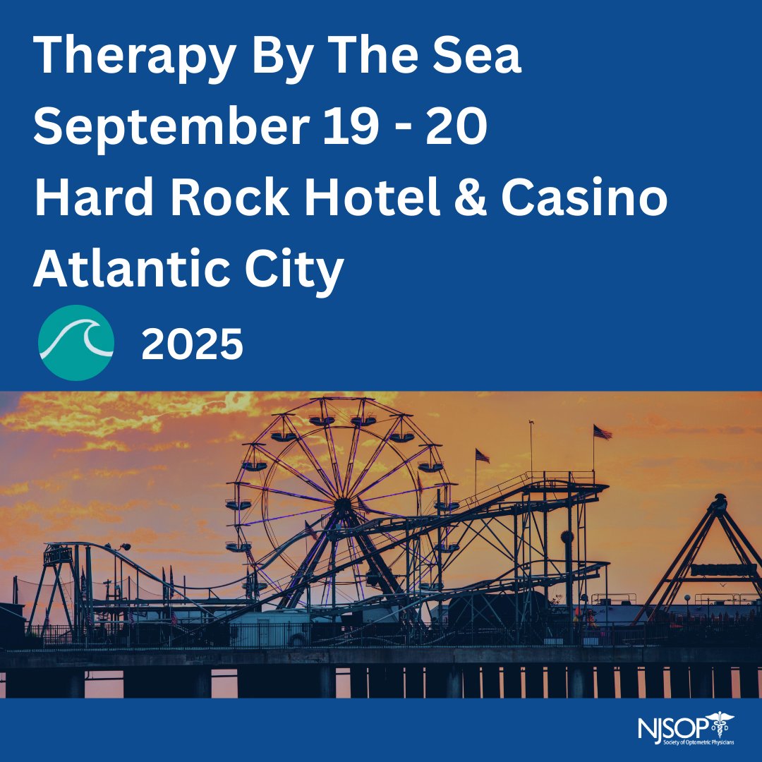 NJeyedocs's tweet image. Thank you to all our Therapy by the Sea exhibitors and sponsors. We appreciate your support and look forward to a successful event! Learn more about them here - bit.ly/4mSQBsH

#NJSOP #TBTS
