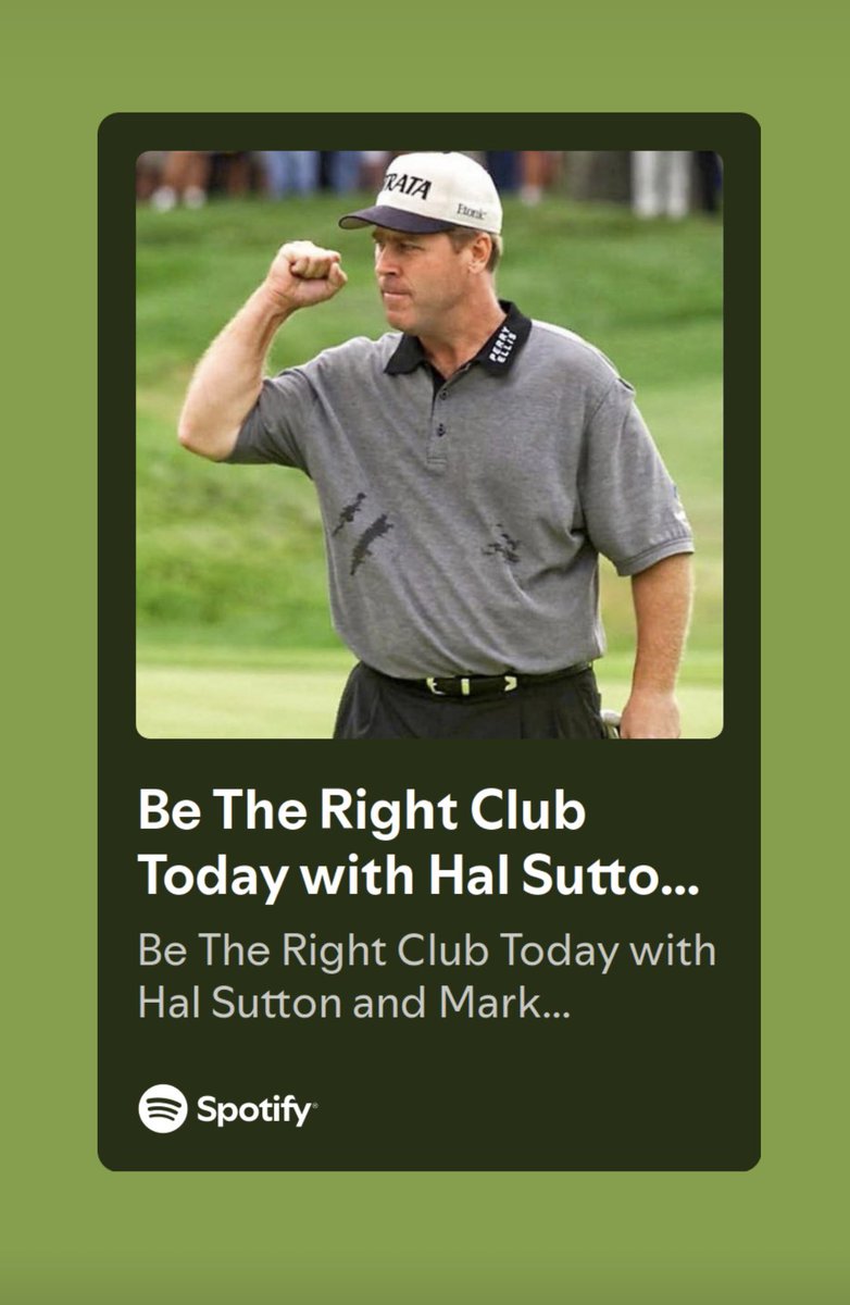 Makefield Putters and Hal Sutton are excited to announce the new Be the Right Club Today Podcast hosted by Hal and Mark Greenhalgh! 🎙️

The first episode is available now on Spotify and Apple ⛳️🏌️‍♂️

🔗 open.spotify.com/episode/14IG2G…

🔗 podcasts.apple.com/us/podcast/be-…