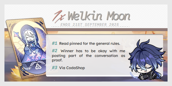 Since the conclusion of the bigger giveaway is two weeks away, let's do something small in-between, shall we? 🤔
(And yes, I just needed an excuse to use the emoji.)

As always: RT + follow