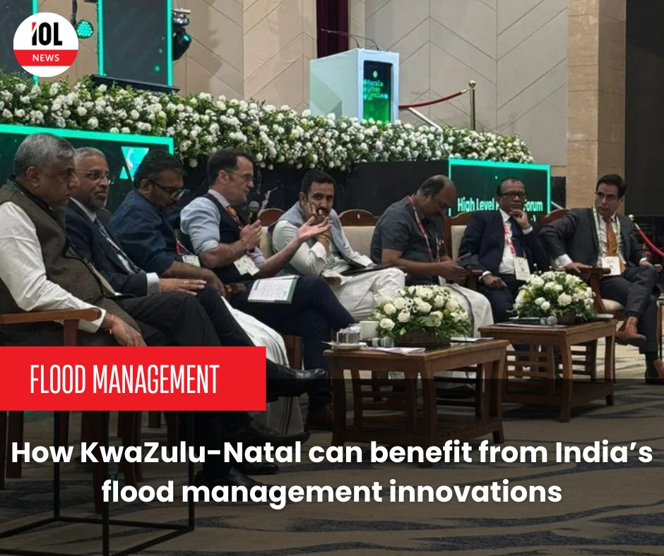 IOL's tweet photo. KZN explores India’s flood management innovations as MEC Martin Meyer leads delegation to Kerala Urban Conclave.
#FloodManagement #UrbanInnovation #KZNDevelopment
Read on https://t.co/CVPgTZfTi0 https://t.co/isS94xYAMp