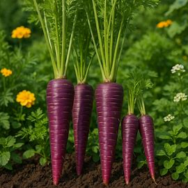 Las zanahorias originalmente eran moradas y naranjas, y no se popularizó la variedad naranja hasta el siglo XVII en los Países Bajos, cultivada en honor a la Casa de Orange. Hoy en día, las zanahorias moradas aún existen, pero son menos comunes.