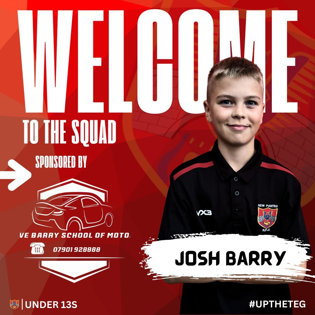 NewPantegRFC's tweet image. New Signings Alert –Welcome to New Panteg U13s!🚨

We’re happy to welcome Harri Watkins, Lewis Spooner and Josh Barry to the Panteg U13’s family!🏉

We can’t wait to see you all proudly wearing the Panteg badge for many years to come. Wishing you a fantastic season.

#Uptheteg