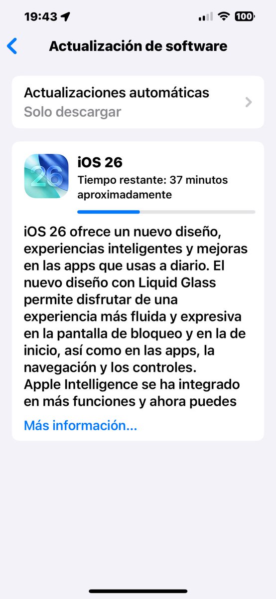 Maito76's tweet photo. Descargando…. #iOS26
Por cierto he publicado un post con los 10 mejores trucos de iOS 26. Échale un ojo 😉
➡️ https://t.co/mOVoimbbsv https://t.co/ZhoPGz2dKt