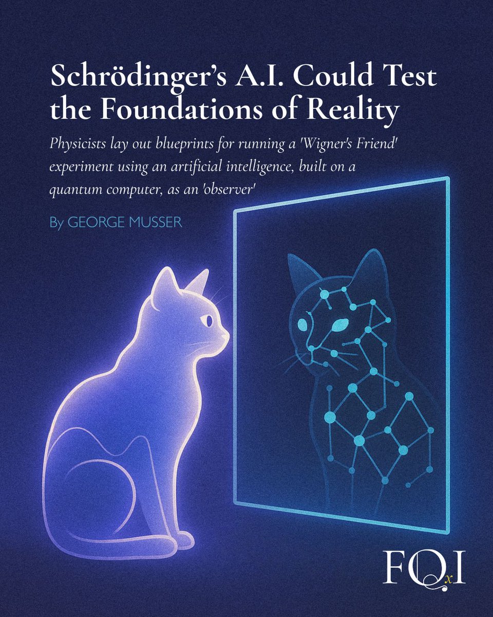 (Thread 1/8)
In quantum mechanics, a system can be in two states at once, until someone looks. But what happens if there’s another “someone” — an observer inside the system. The outer and inner observers will have contradictory views of the situation. To quantify this situation,