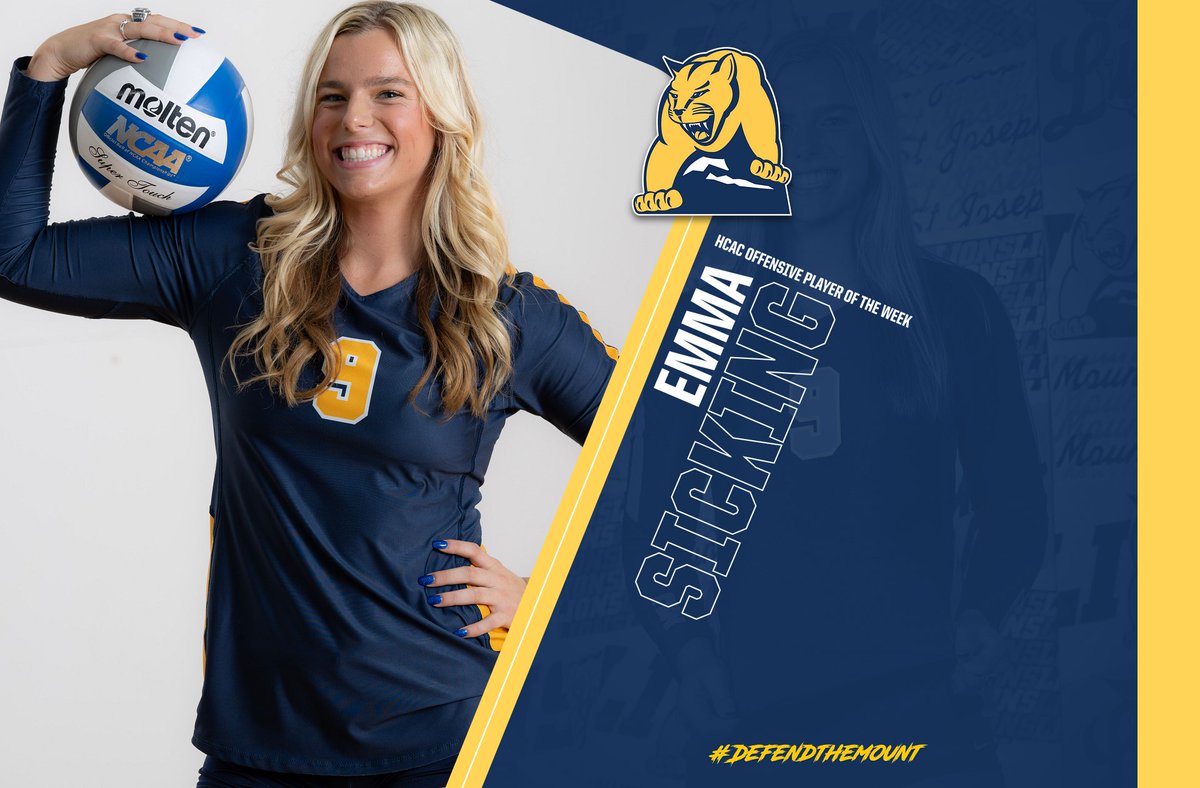 Emma Sicking wins HCAC Offensive Player of the Week after registering 66 kills, 3.47 kills per set, and .134 hitting percentage.