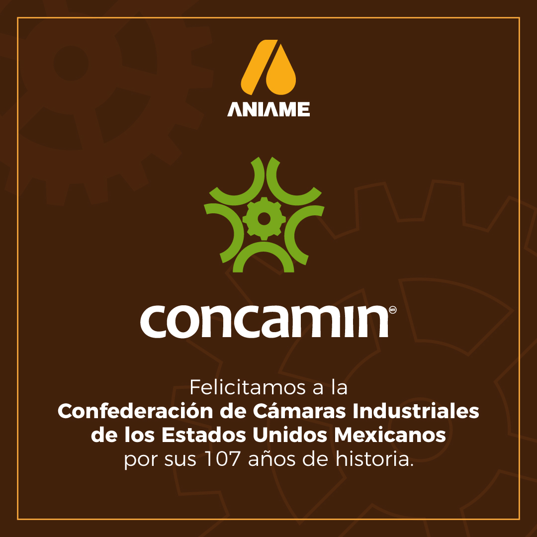 Felicitamos a la <a href="/CONCAMIN/">CONCAMIN</a> por sus #107Años representando los sectores industriales de México. 🇲🇽

¡Enhorabuena!