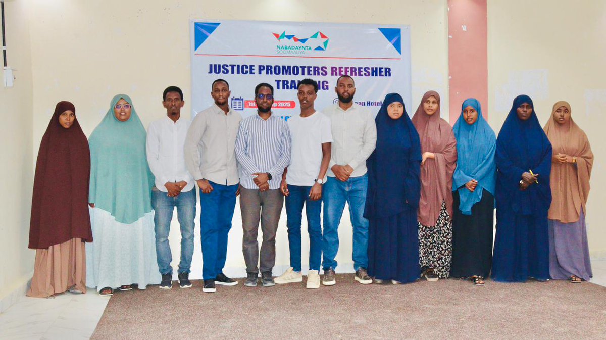 activeindevaid's tweet image. Today in #Dolow, jointly with @EqualAccessIntl, we concluded justice promoters training ensuring to equip the participants with communication skills, gather accurate information, and working effectively as a team.

@iom_somalia @UKinSomalia @EU_in_Somalia @Nabadaynta
