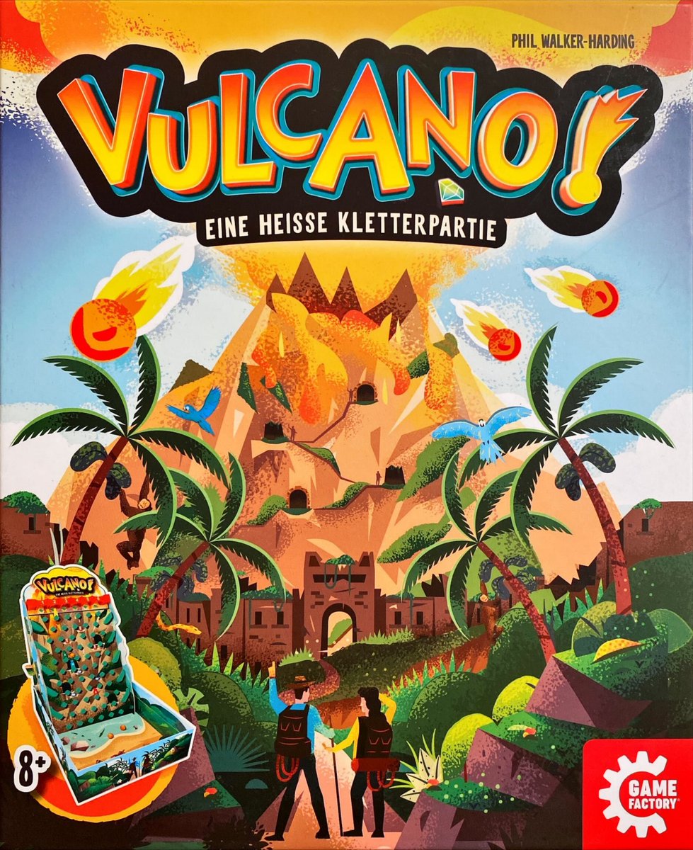 #Werbung "Vulcano!" ist ein actionreiches Spiel, bei dem wir mit unseren Kletterern den Vulkan besteigen, uns aber vor den herabfallenden Lavakugeln in Acht nehmen sollten! Testbericht: spielkultisten.de/rezensionen/v/…