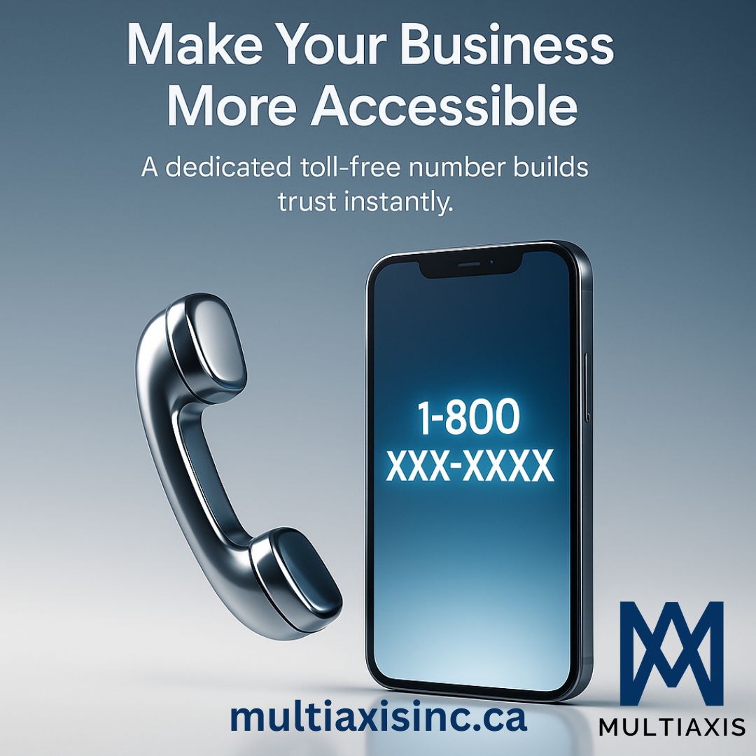 Multiaxisinc's tweet image. ✨ Make your business more accessible and trustworthy with a dedicated toll-free number.
Stay connected, build confidence, and give your customers an easier way to reach you.
🔗 Learn more: multiaxisinc.ca

#Multiaxis #BusinessSolutions #BusinessGrowth #SmallBusinessTools